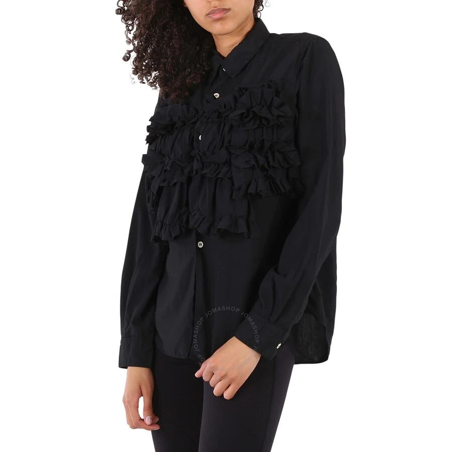 商品Comme des Garcons|Long Sleeve Ruffle Layer Cotton Shirt,价格¥1198,第2张图片详细描述