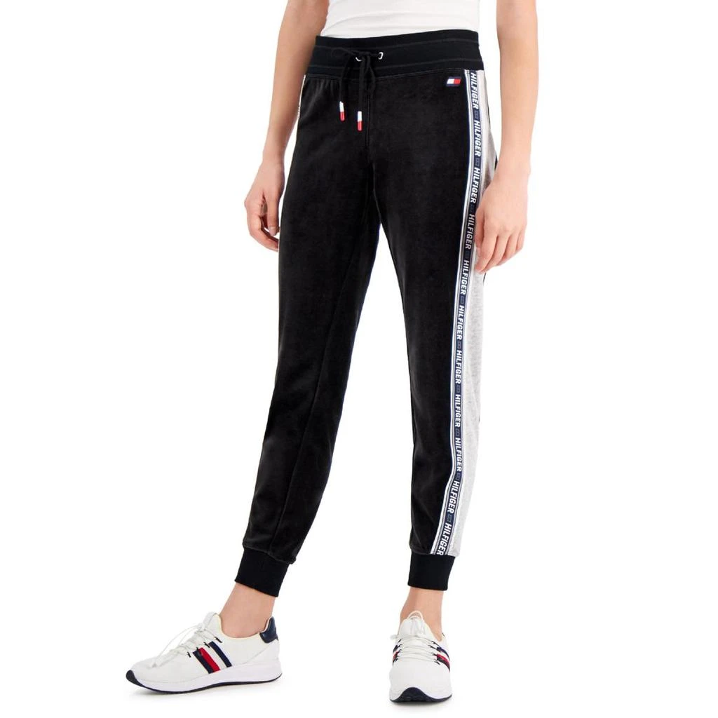 商品Tommy Hilfiger|Tommy Hilfiger Sport Womens Velour Logo Sweatpants,价格¥132,第2张图片详细描述