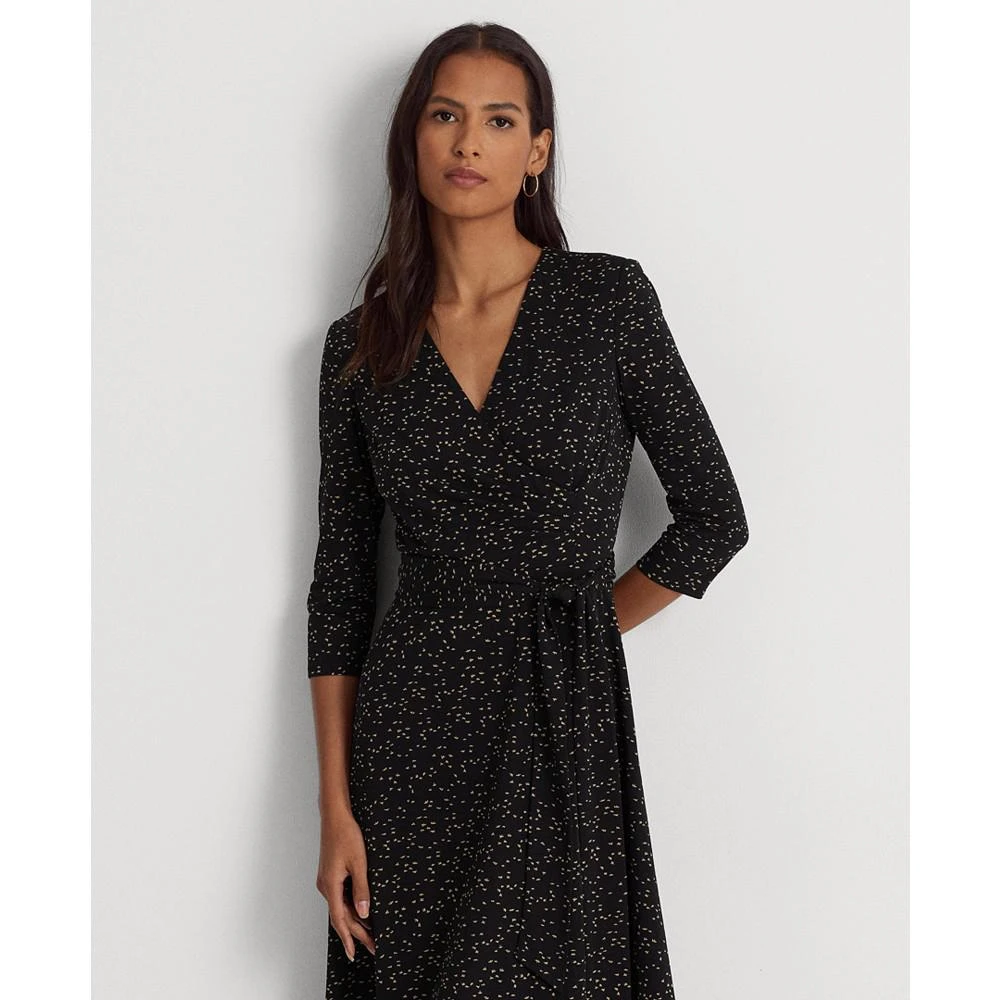商品Ralph Lauren|Women's Print Surplice Jersey Dress,价格¥337,第4张图片详细描述