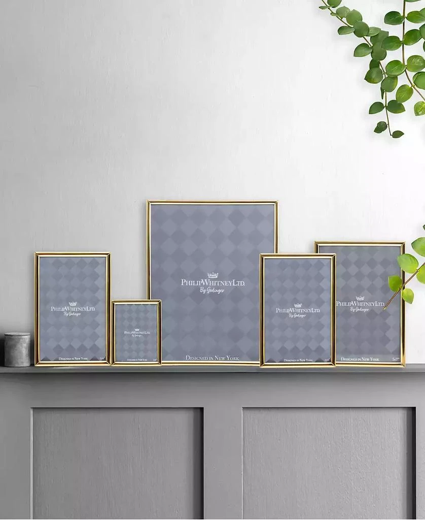 商品Philip Whitney|5 Piece Gold Plated Photo Frame Set,价格¥371,第2张图片详细描述