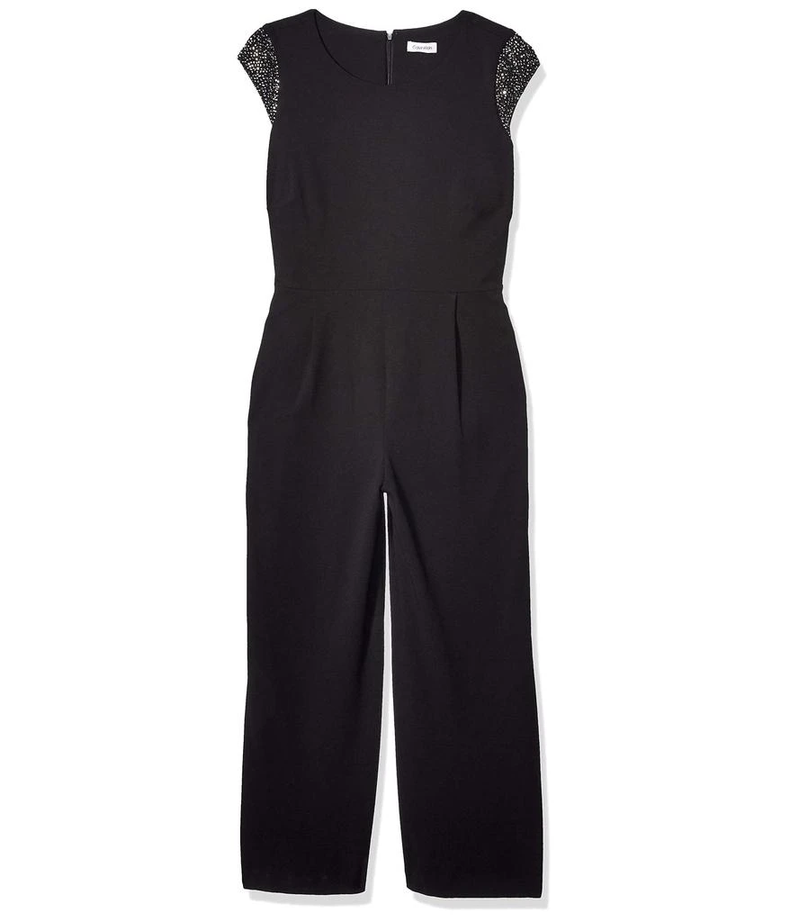 商品Calvin Klein|Women's Plus Size Cap Sleeve Jumpsuit,价格¥1183,第1张图片