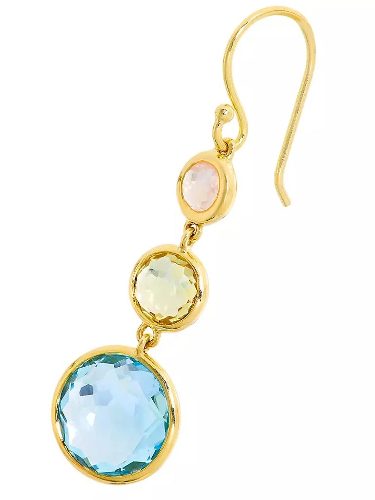 商品Ippolita|Lollipop 18K Yellow Gold & Multi-Stone Triple-Drop Earrings,价格¥8168,第4张图片详细描述