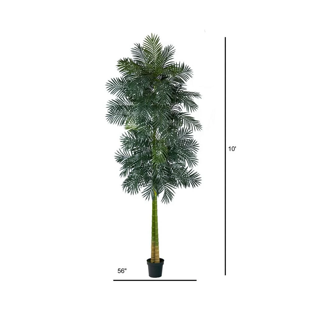 商品NEARLY NATURAL|Double Stalk Cane Artificial Palm Tree, 10',价格¥3224,第2张图片详细描述