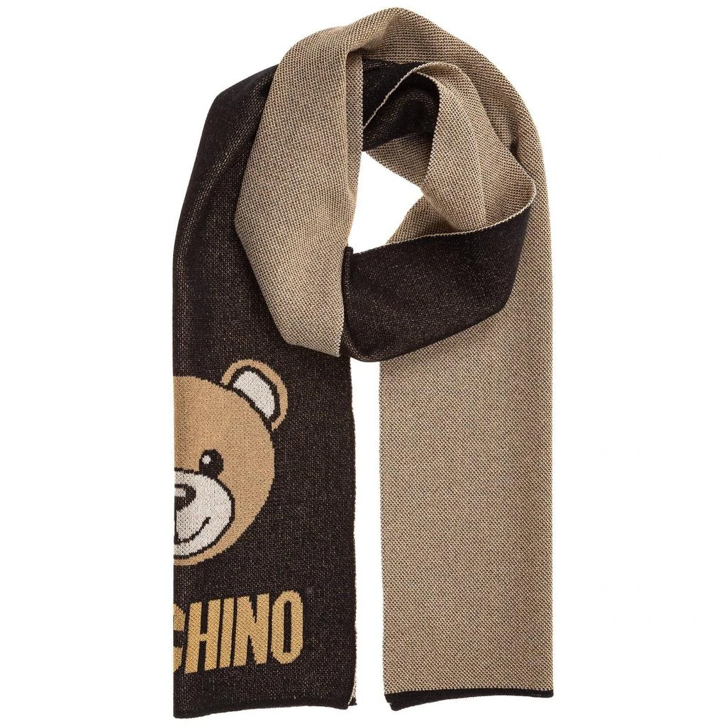 商品Moschino|Moschino Teddy Logo Intarsia Scarf,价格¥1076,第2张图片详细描述