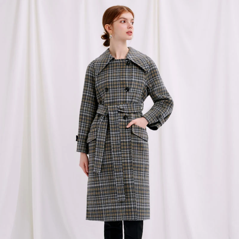 Enola Wool Coat - Plaid | Enola羊毛大衣 - 格纹 商品