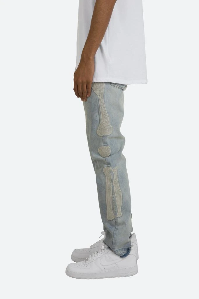 商品MNML|D199 Skeleton Straight Denim - Blue/White,价格¥542,第5张图片详细描述