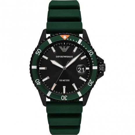 商品Emporio Armani|Emporio Armani Three-Hand Quartz Black Dial Mens Watch AR11464,价格¥813,第1张图片