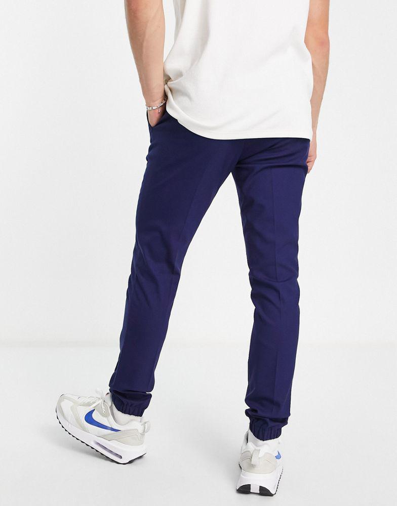 ASOS DESIGN skinny smart joggers in navy商品第2张图片规格展示