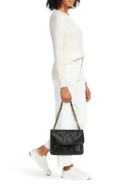 商品Yves Saint Laurent|Medium Niki Quilted Leather Shoulder Bag,价格¥25737,第3张图片详细描述