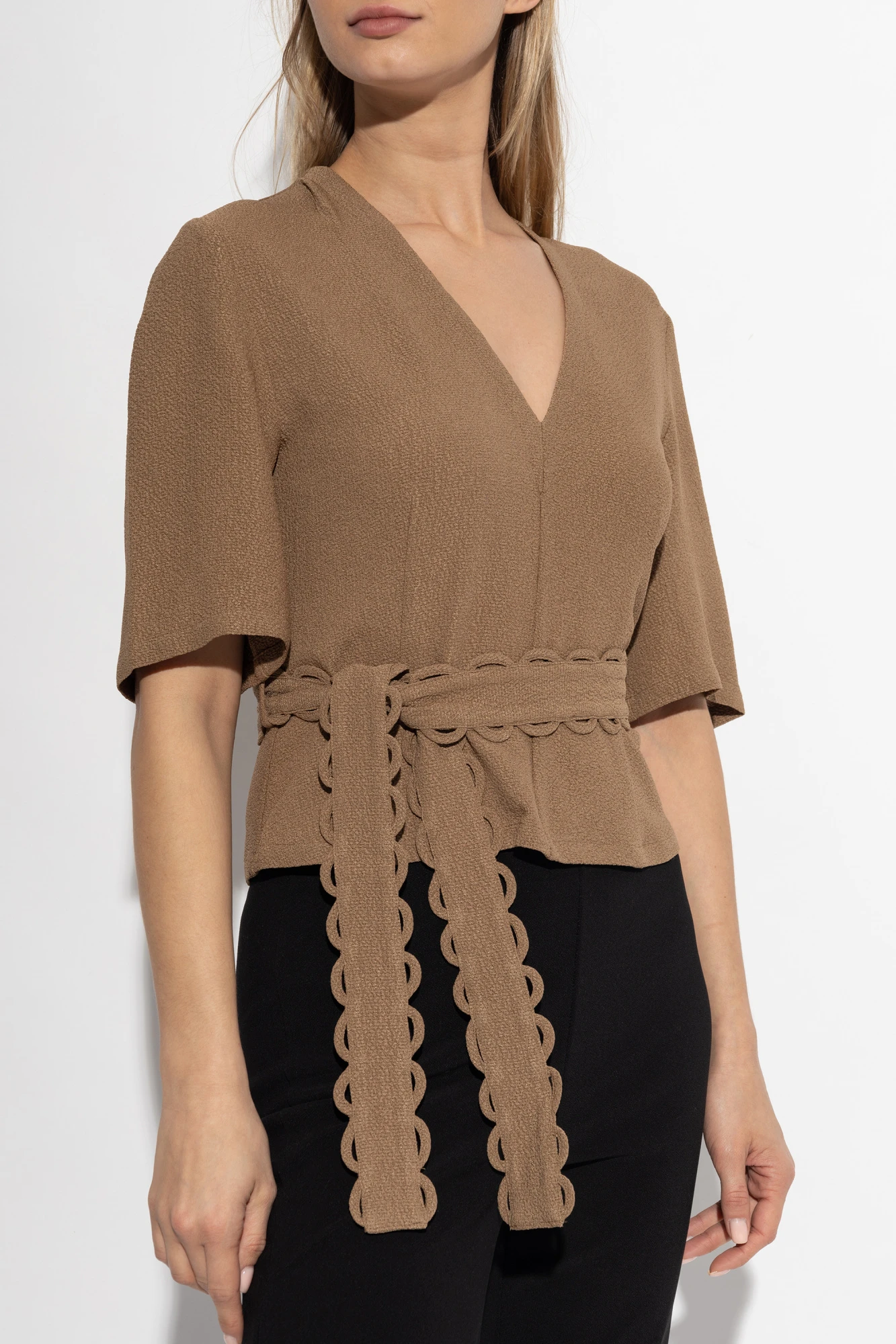 商品【商品预售7天】 BY MALENE BIRGER|BY MALENE BIRGER 女士背心吊带 102596010J 棕色,价格¥1578,第4张图片详细描述