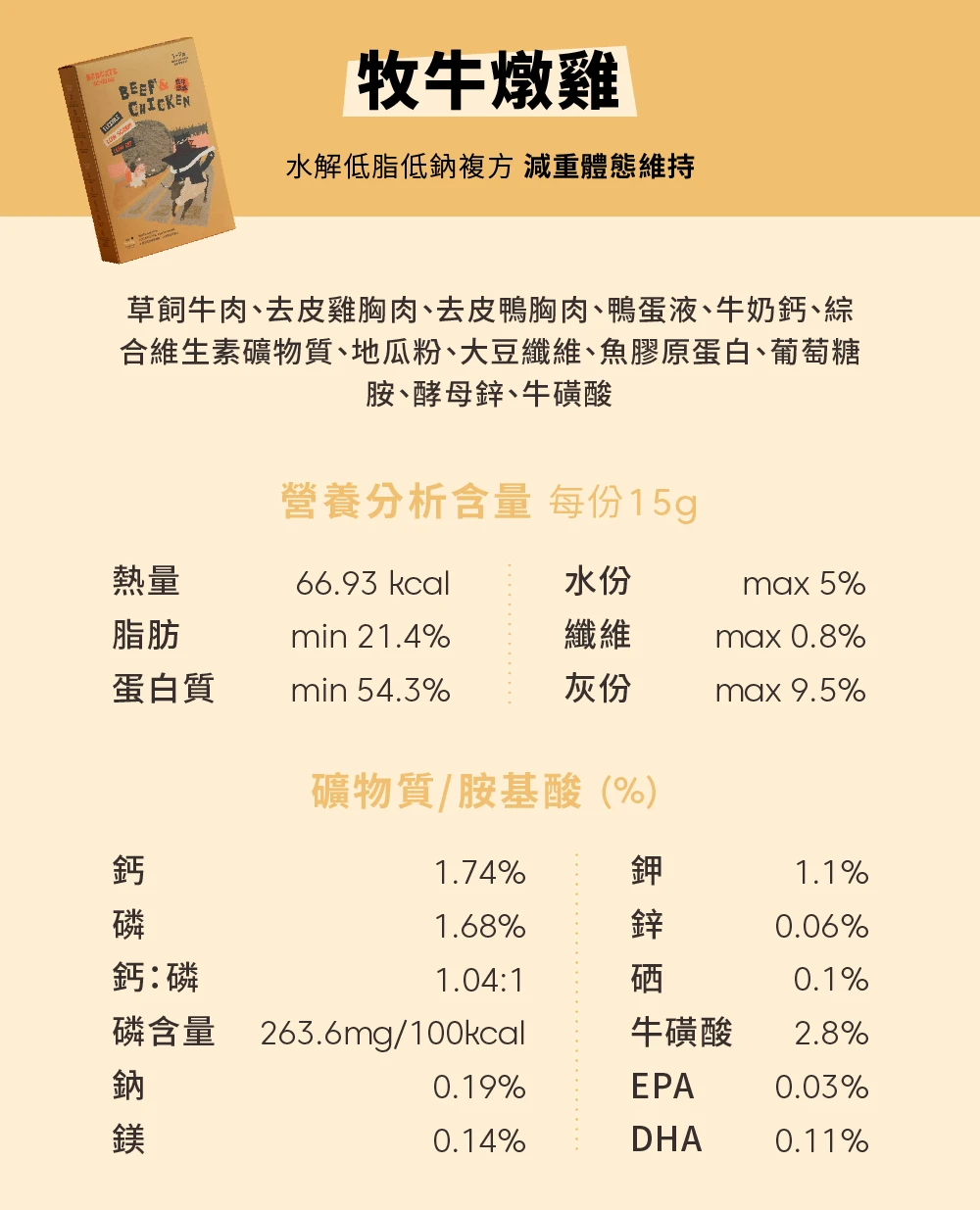 主食肉灌饼_牧牛炖鸡（喵适用）|Main Meal Series 商品