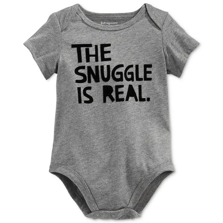 商品First Impressions|The Snuggle Is Real Bodysuit, Baby Boys & Girls, Created for Macy's,价格¥38,第1张图片