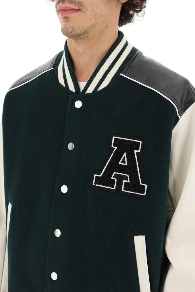 商品Axel Arigato|'IVY' VARSITY BOMBER JACKET WITH FAUX LEATHER SLEEVES,价格¥1756,第5张图片详细描述