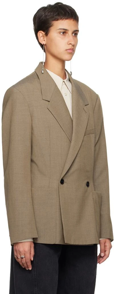 商品Lemaire|Beige Soft Tailored Blazer,价格¥3377,第2张图片详细描述