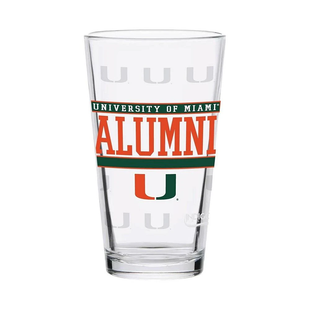 商品Indigo Falls|Miami Hurricanes 16 Oz Repeat Alumni Pint Glass,价格¥151,第1张图片