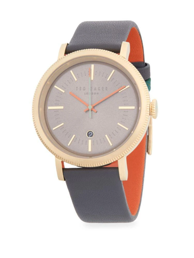 商品Ted Baker London|Stainless Steel & Leather-Band Watch,价格¥474,第1张图片