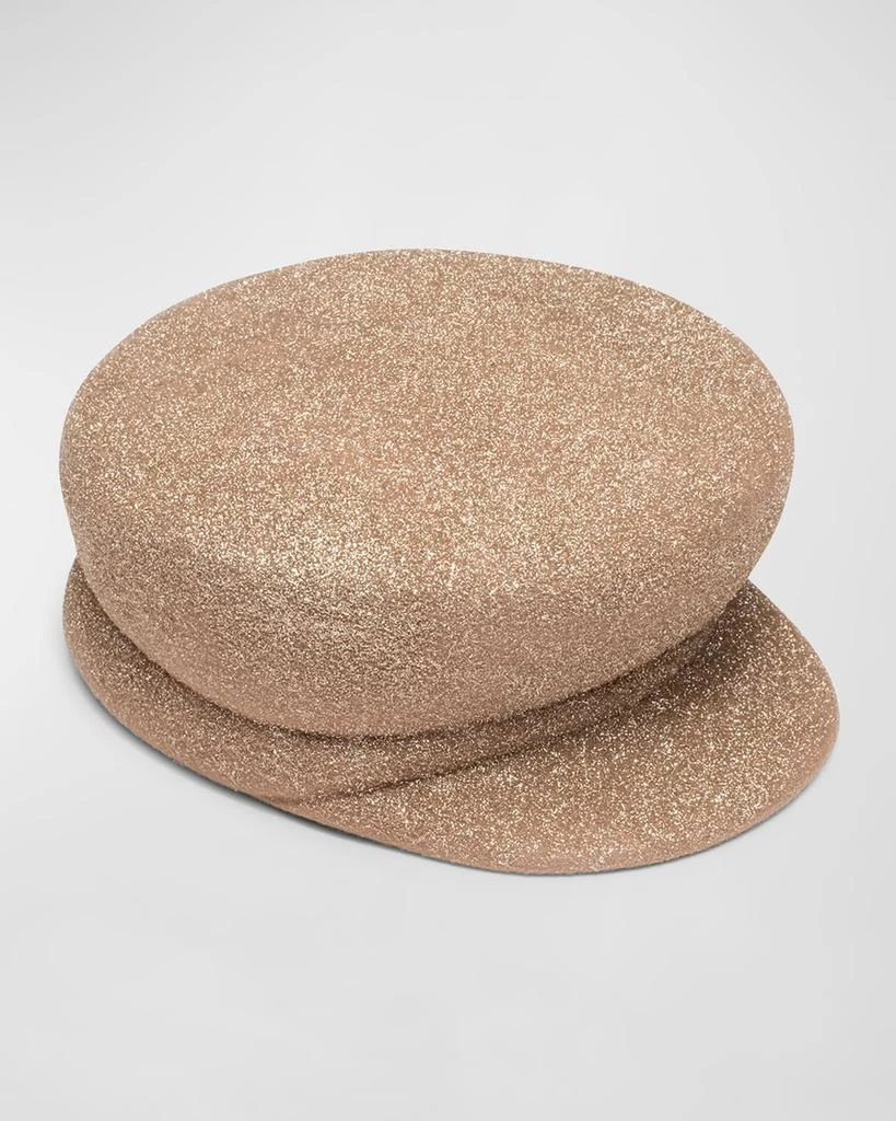 商品Eugenia Kim|Sabrina Glittery Wool Newsboy Cap,价格¥2216,第1张图片