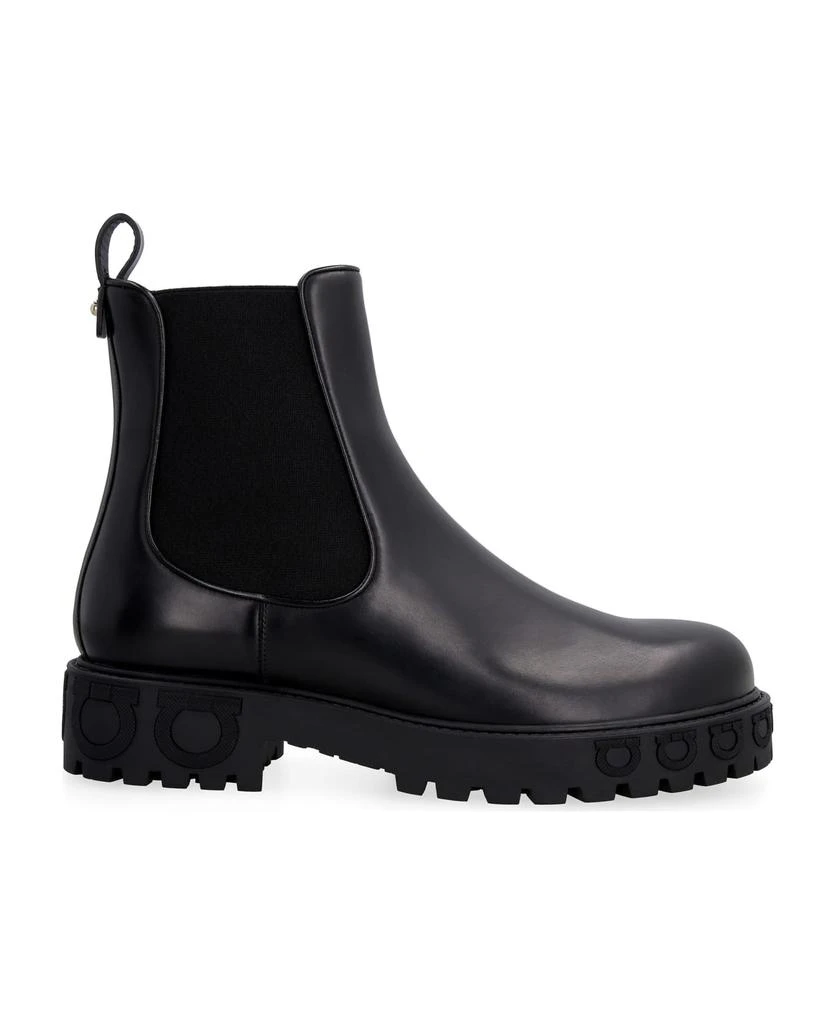 商品Salvatore Ferragamo|Leather Chelsea Boots,价格¥5661,第1张图片