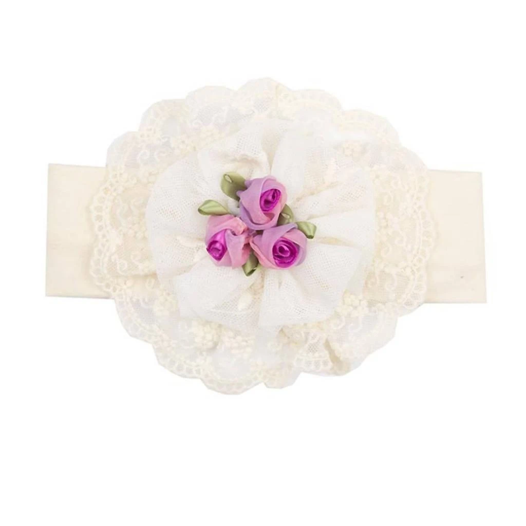 商品Haute Baby|Haute Baby - Baby Girls And Toddlers Lacy Lilac Headband,价格¥288,第1张图片