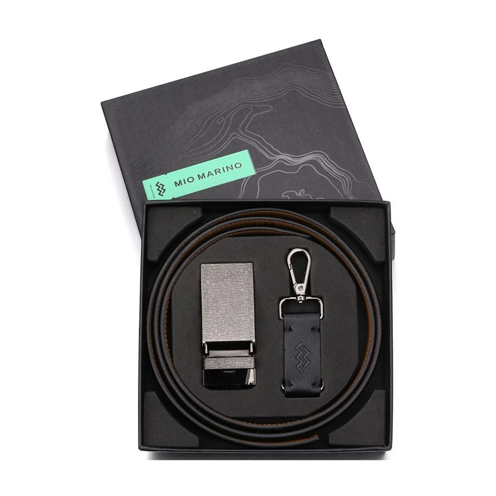 商品Mio Marino|Men's Linxx Designer Ratchet Leather Belt,价格¥187,第5张图片详细描述