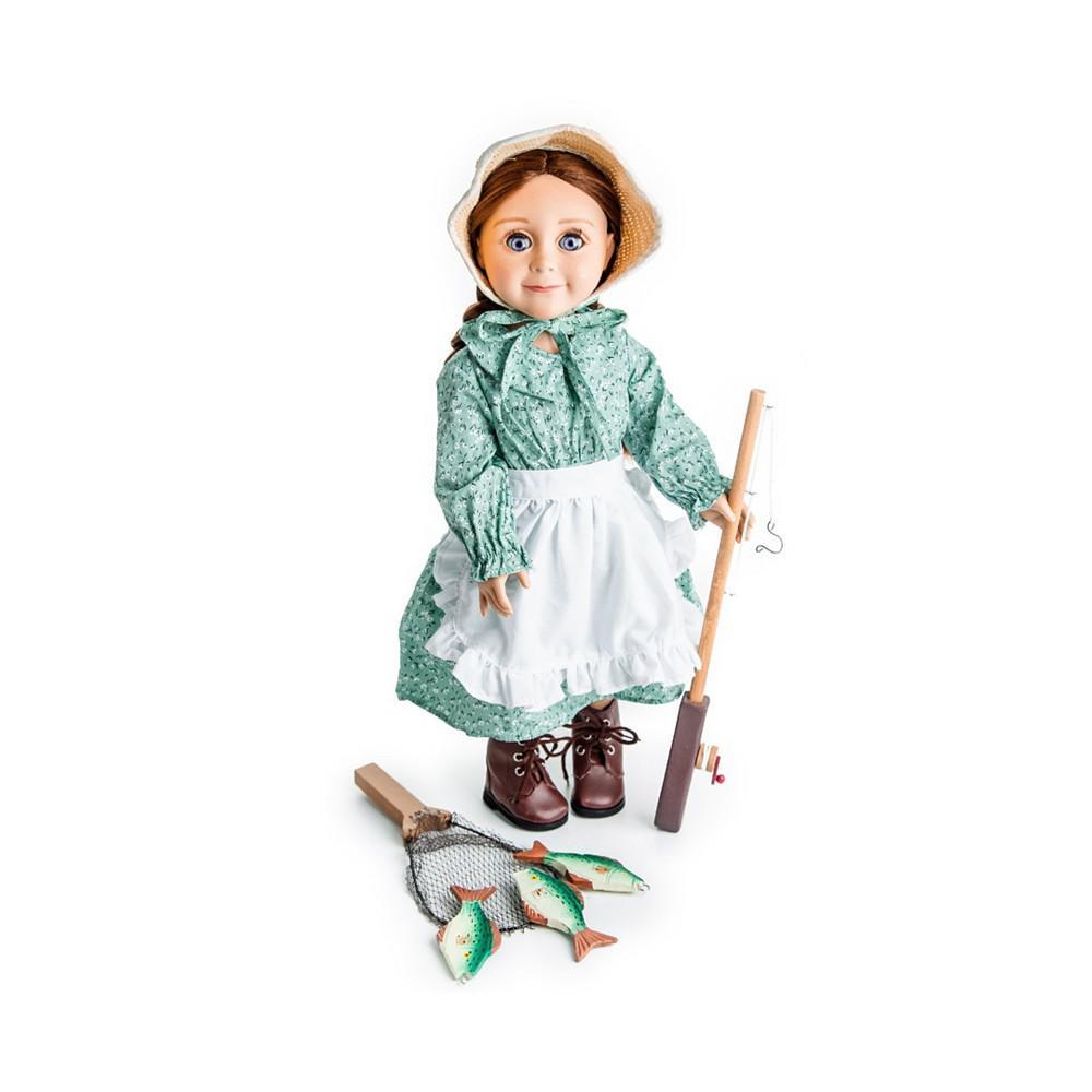 商品The Queen's Treasures|18" Doll Clothes and Accessories, Little House Prairie Dress and Fishing Set, Compatible with American Girl Dolls,价格¥230,第4张图片详细描述