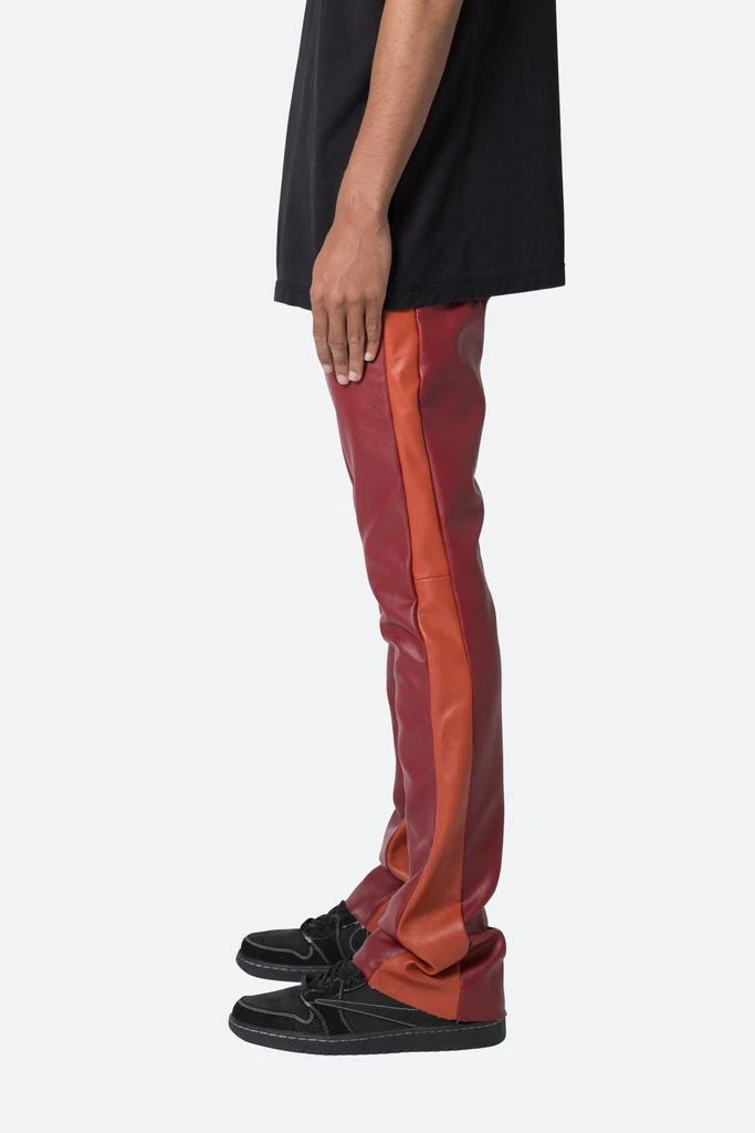 商品MNML|B518 Leather Flare Pants - Red/Orange,价格¥576,第4张图片详细描述