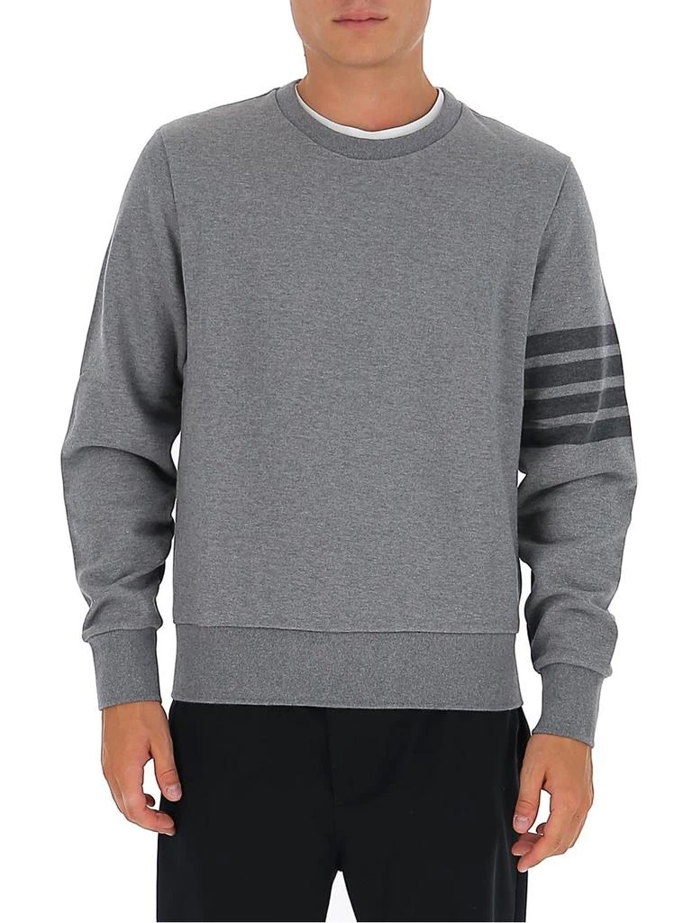 商品Thom Browne|Thom Browne 4-Bar Striped Crewneck Sweatshirt,价格¥2693,第3张图片详细描述