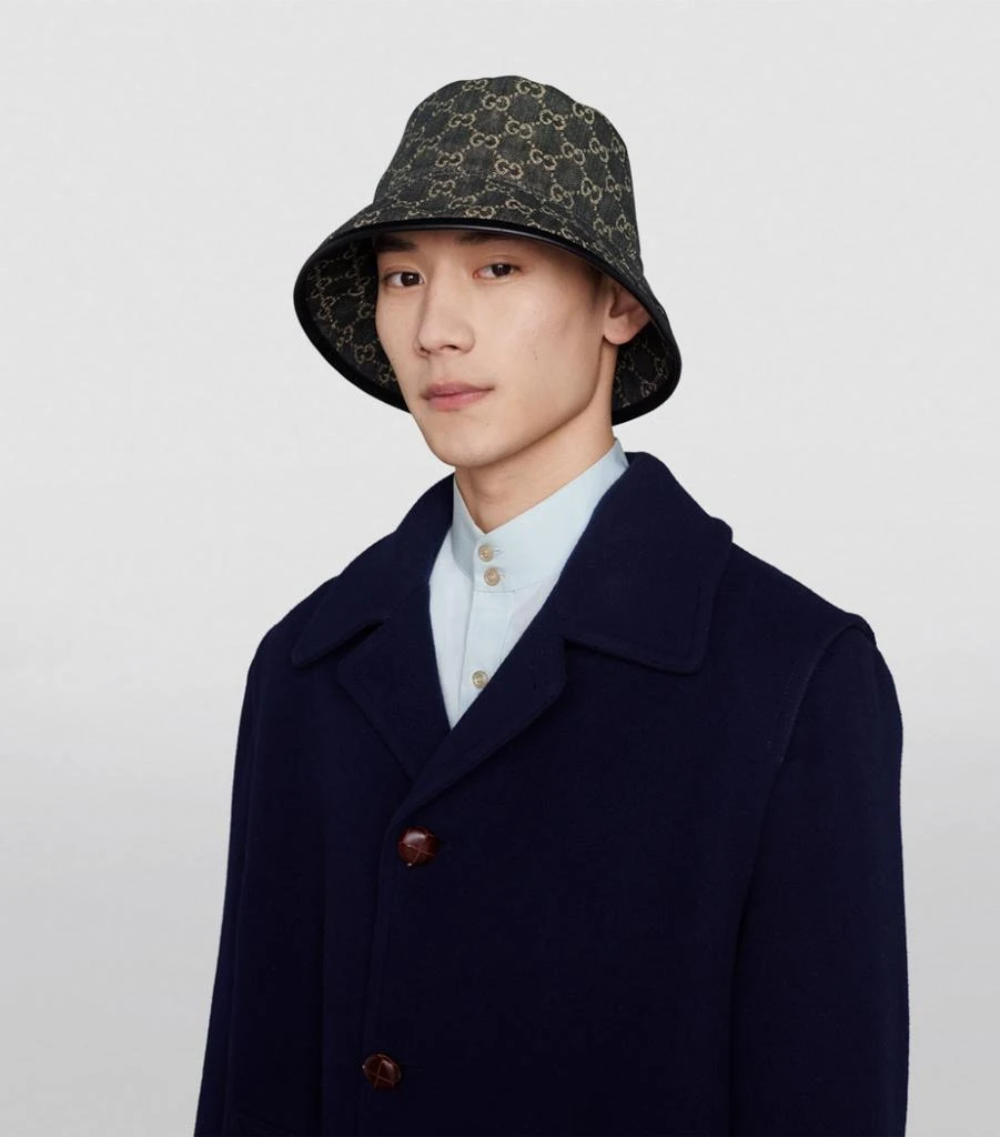 商品Gucci|GG Supreme Bucket Hat,价格¥3813,第3张图片详细描述