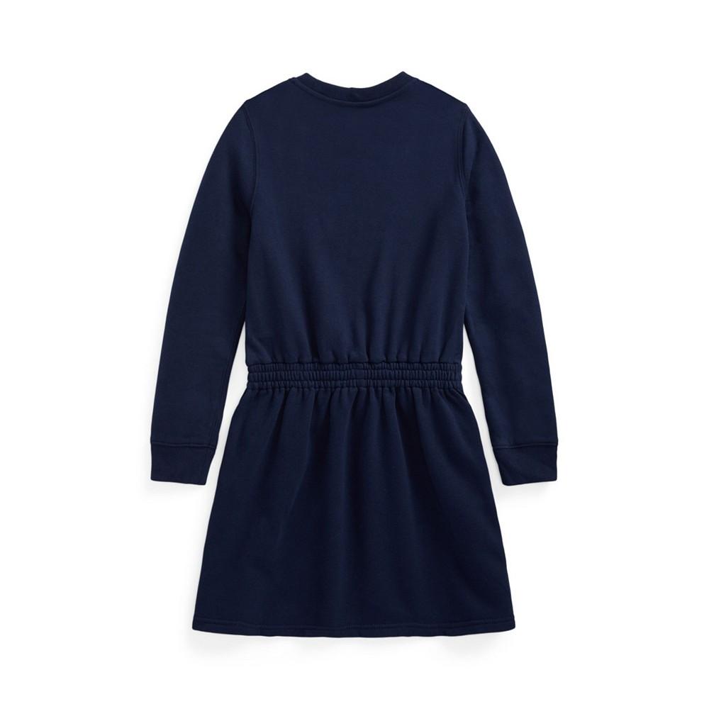 Big Girls Long Sleeves Polo Bear Fleece Dress商品第2张图片规格展示