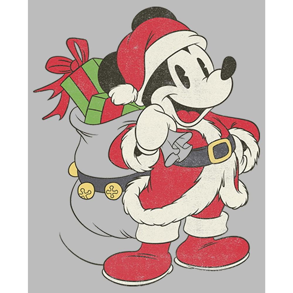 Girl's Mickey & Friends Mickey Mouse Is Santa  Child T-Shirt商品第2张图片规格展示