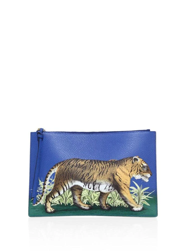 商品Gucci|Tiger-Print Leather Pouch,价格¥3936,第1张图片