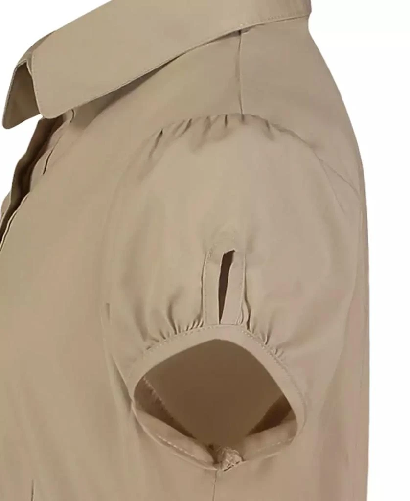 商品Nautica|Little Girls Uniform Belted Poplin Shirt Dress,价格¥232,第3张图片详细描述