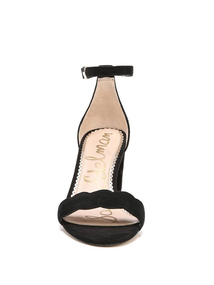 商品Sam Edelman|Odila Scalloped Suede Ankle-Strap Sandals,价格¥756,第5张图片详细描述