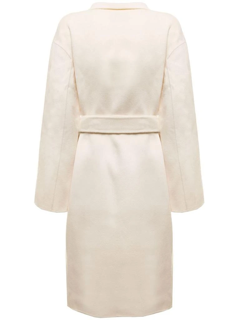 商品Theory|Double-Breasted Wool and Cashmere White  Long Coat Theory Woman,价格¥3387,第2张图片详细描述