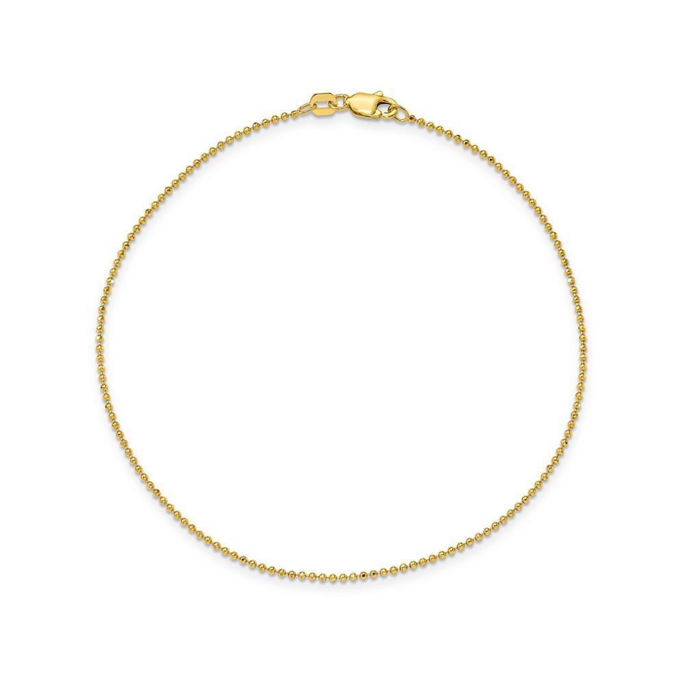 商品Macy's|Baby Ball Chain Anklet in 14k Yellow Gold,价格¥3594,第1张图片