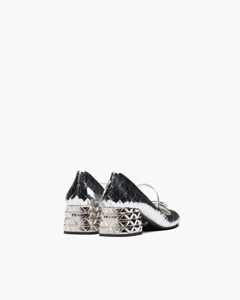 商品Prada|PRADA Metallic leather décolleté,价格¥7327,第4张图片详细描述
