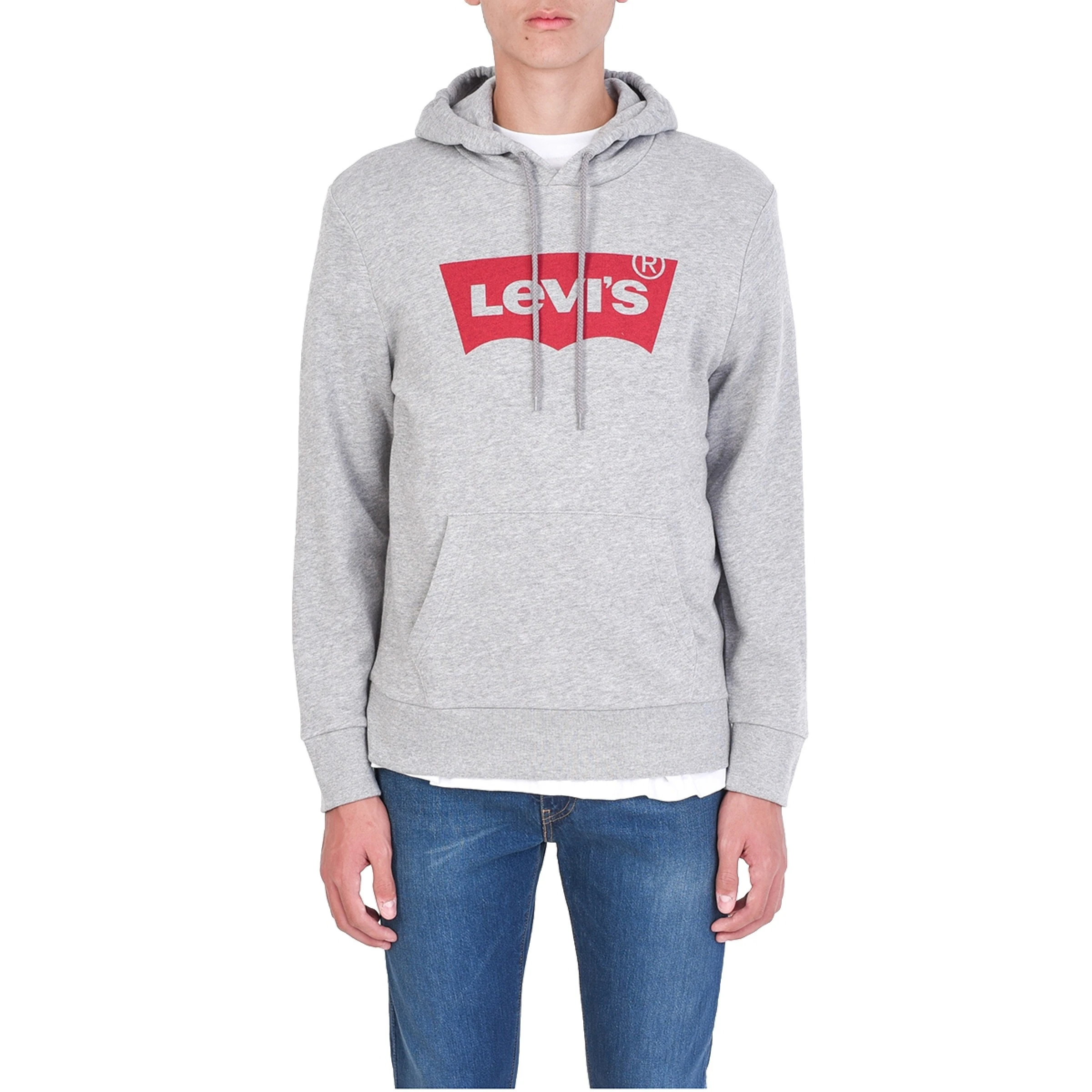 商品[国内直发] Levi's|Levi's 李维斯 男士灰色棉连帽上衣 196220003,价格¥296,第1张图片