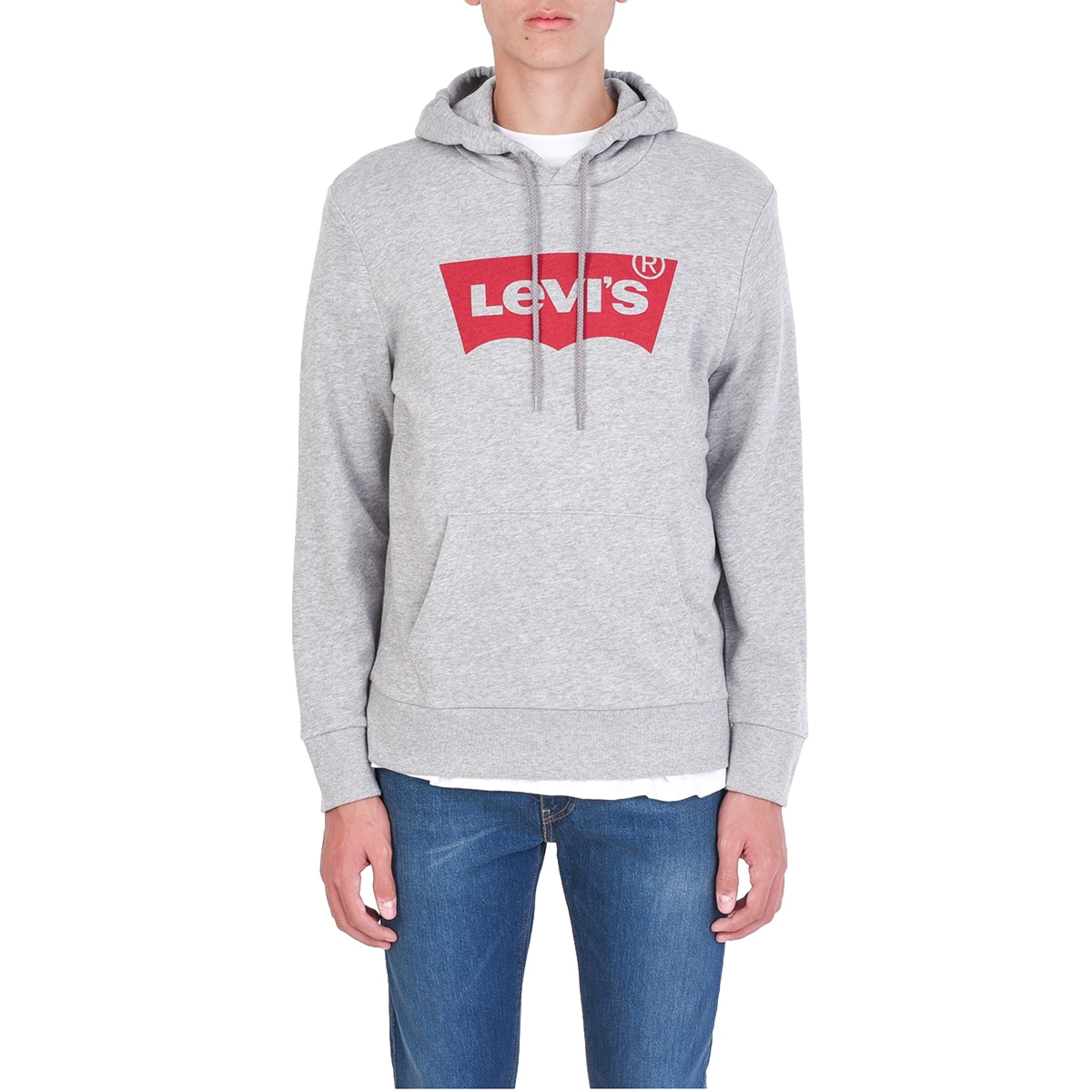 商品[国内直发] Levi's|Levi's 李维斯 男士灰色棉连帽上衣 196220003,价格¥537,第1张图片