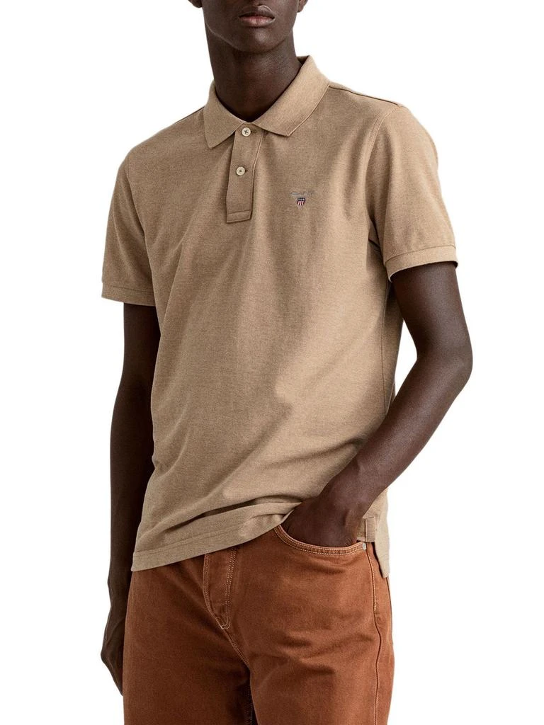 商品Gant|Gant Men's Brown Other Materials Polo Shirt,价格¥992,第1张图片