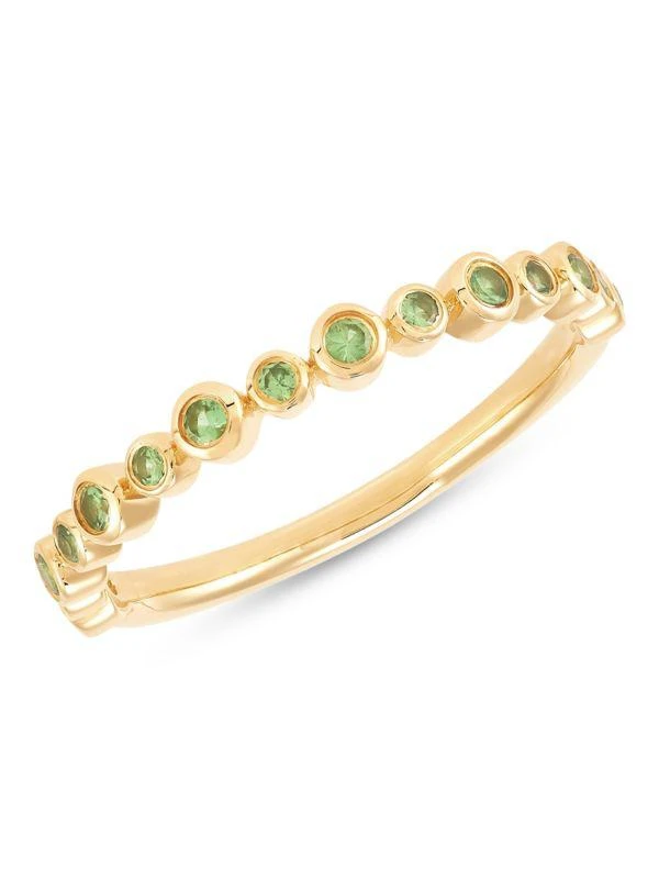 商品Saks Fifth Avenue|14K Yellow Gold & Round Tsavorite Ring,价格¥2506,第1张图片