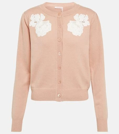 商品See by Chloé|Floral-embroidered cardigan,价格¥2278,第1张图片