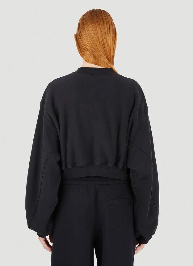 商品Alexander Wang|Cropped Sweatshirt in Black,价格¥1932,第4张图片详细描述