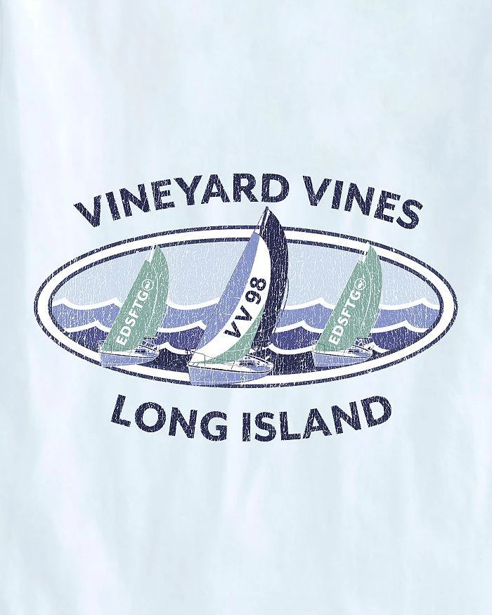 商品Vineyard Vines|Long Island Sailboat Waves Pocket Tee,价格¥121,第3张图片详细描述