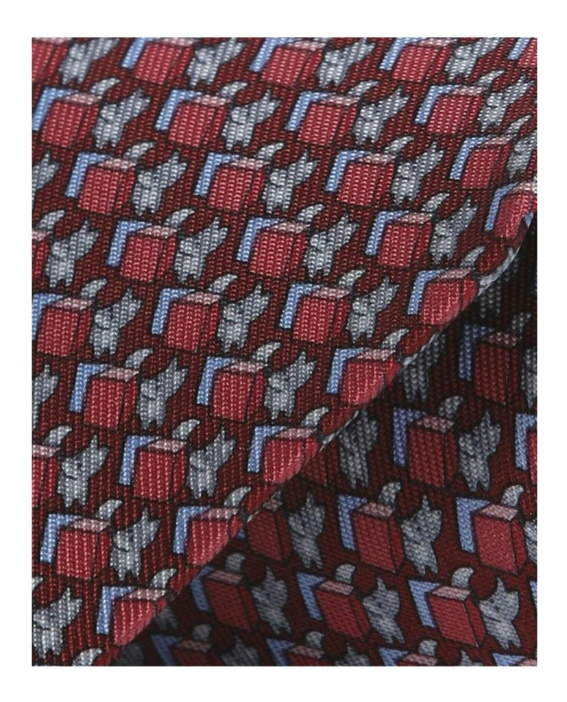 商品Salvatore Ferragamo|Dog-Print Silk Necktie,价格¥561,第3张图片详细描述