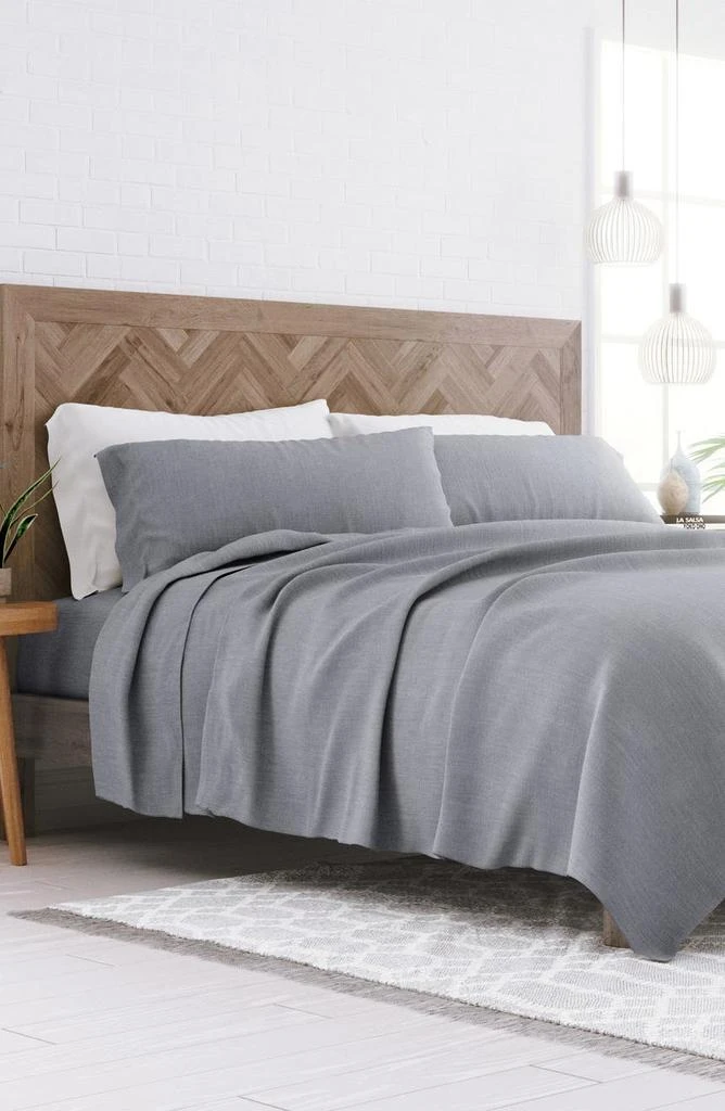 Luxury 4-Piece Rayon & Linen Blend Bed Sheet Set 商品