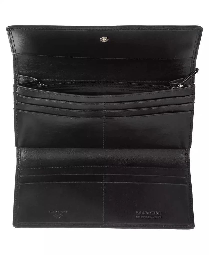 商品Mancini Leather Goods|South Beach RFID Secure Trifold Wallet,价格¥903,第4张图片详细描述