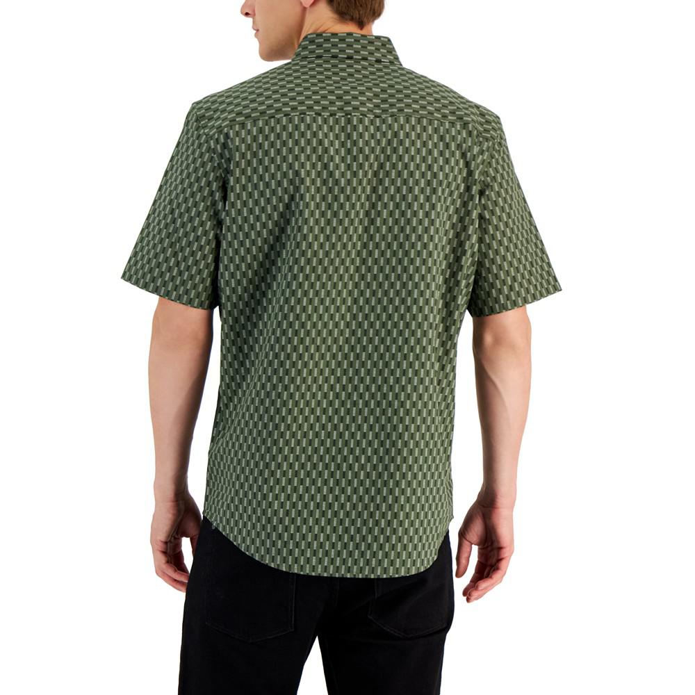 Men's Marco Geometric-Print Shirt, Created for Macy's商品第2张图片规格展示