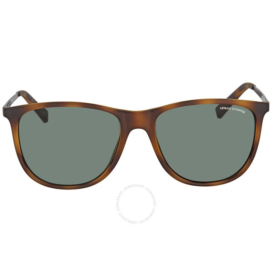 商品Armani Exchange|Grey Green Square Men's Sunglasses AX4047SF 802971 57,价格¥335,第1张图片