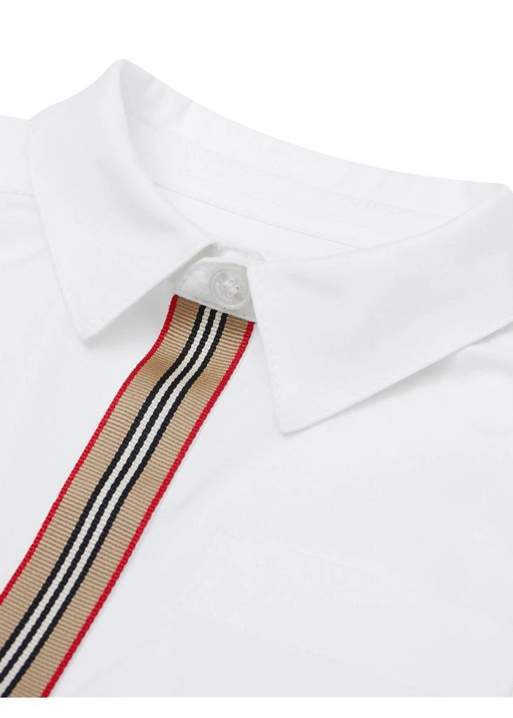 商品Burberry|Short-sleeve icon stripe trim stretch cotton shirt,价格¥1033,第2张图片详细描述