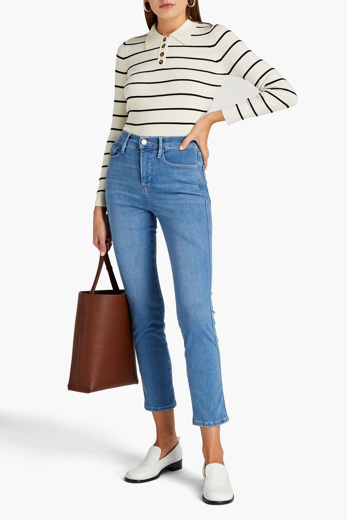 Le Sylvie cropped high-rise straight-leg jeans商品第4张图片规格展示